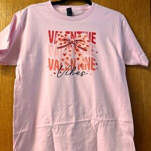 Gildan Pink Valentine's Vibes Kids T-Shirt